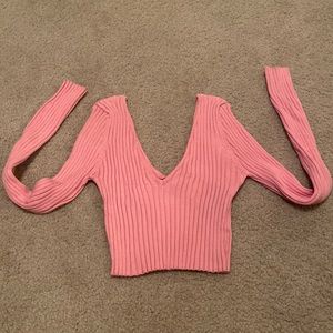 Women’s long sleeve crop top